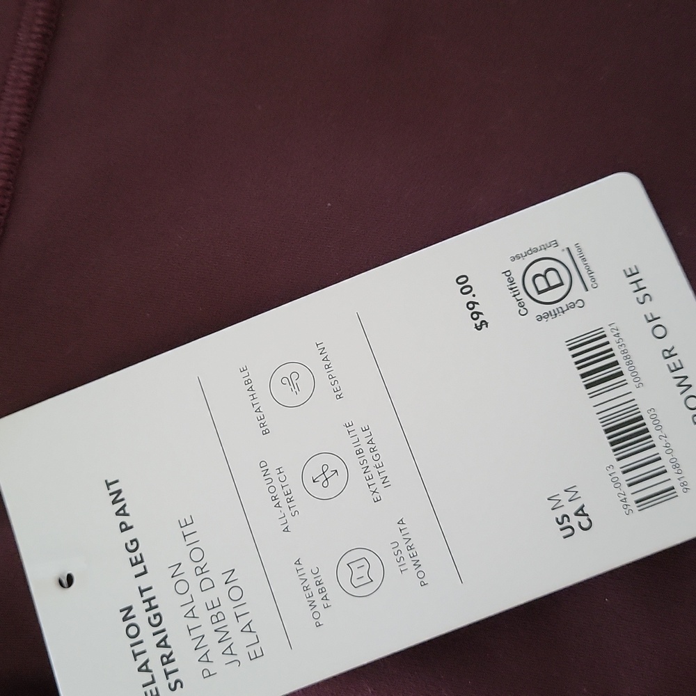NWT- Athleta Elation Straight Leg Tight - Picture 5 of 8